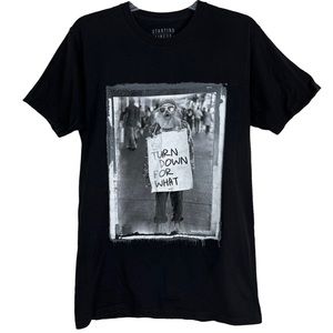 Starting Lineup Turn Down For What SS Crewneck Graphic T-Shirt Unisex Sz M